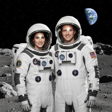 KI-Stil Astronauten
